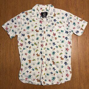 Grateful Dead Dancing Bears Short Sleeve Button Down